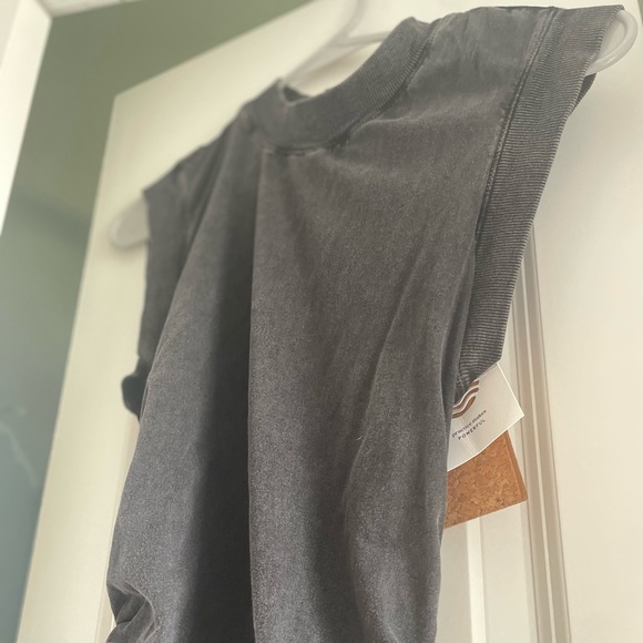 DAILY PRACTICE BY ANTHROPOLOGIE SLEEVELESS RUCHED MINI DRESS - Picture 9 of 11